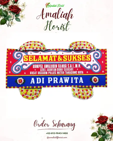 Papan Bunga Ucapan Selamat Sruni